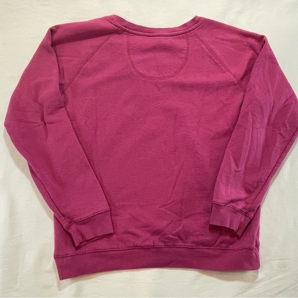 STATE OF MINE New York Embroidered Dark Pink Sweatshirt Small City State Womens - Picture 8 of 8